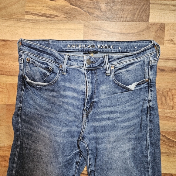 American Eagle Jeans Mens 34x34 Blue Denim Athletic Next Level Airflex - Picture 6 of 13